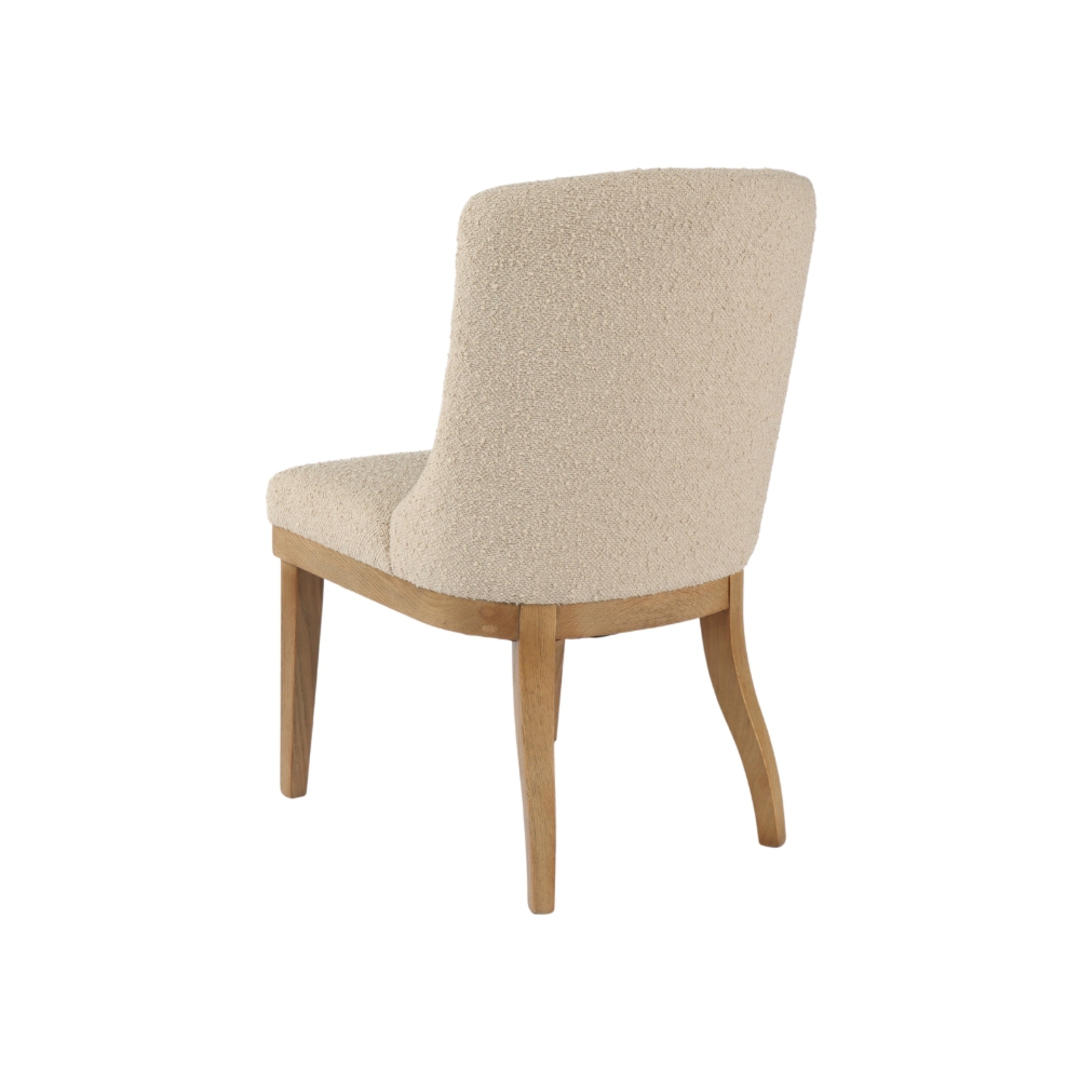 Charlie Fabric Dining Chair  with Buttons image 3